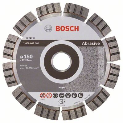 Diamantový dělicí kotouč Best for Abrasive - 150 x 22,23 x 2,4 x 12 mm - 3165140581875 BOSCH