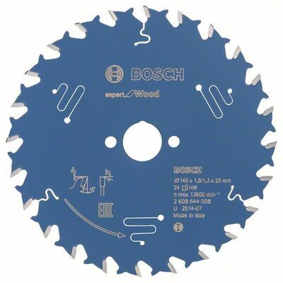 Pilový kotouč Expert for Wood; 140 x 20 x 1,8 mm, 24 - 3165140795746 BOSCH