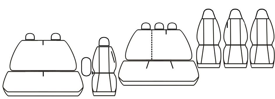 Autopotahy FIAT TALENTO, 9 míst, nedělený dvojsedák (1+2+3+1+1+1), od 2014, žakar SIXTOL