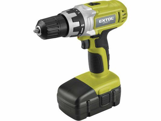 Šroubovák vrtací aku, 18V NiCd (2x), 1300mAh, EXTOL CRAFT, 402319
