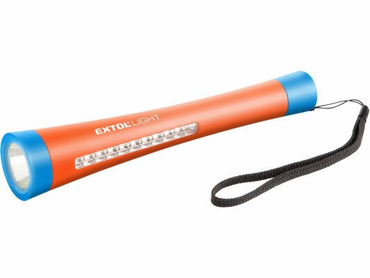 Svítilna 1W+10 LED s magnetem, baterie 3xAAA 1,5V (nejsou součástí) EXTOL-LIGHT