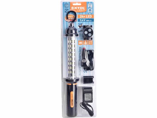 Lampa montážní 360lm, nabíjecí, 24 LED EXTOL-LIGHT