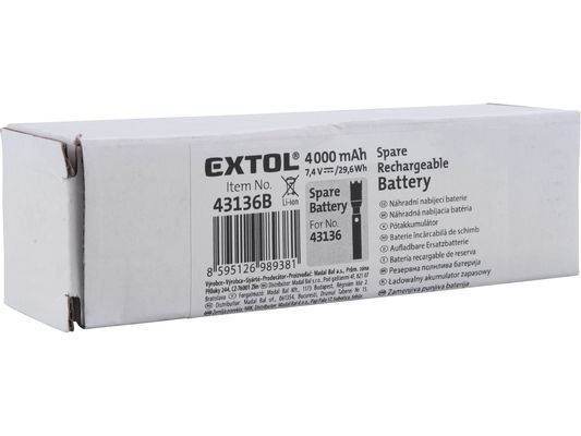 Baterie náhradní, 7,4V, 4000mAh EXTOL-LIGHT