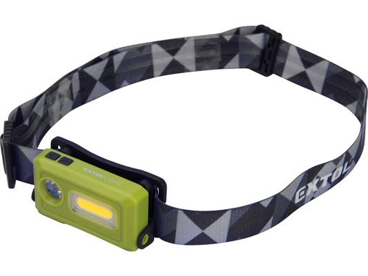 Čelovka 140lm, USB nabíjení, LED+COB LED EXTOL-LIGHT