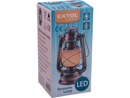 Petrolejka LED, bílé světlo/plamen EXTOL-LIGHT