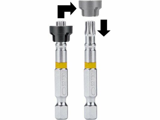 Hroty sada 2ks TORX s magnetickým kloboučkem, T 30x50mm, S2 FORTUM