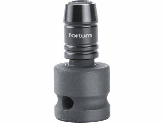 Rázový adaptér 1/2"čtyřhran na hroty 1/4", CrMoV FORTUM