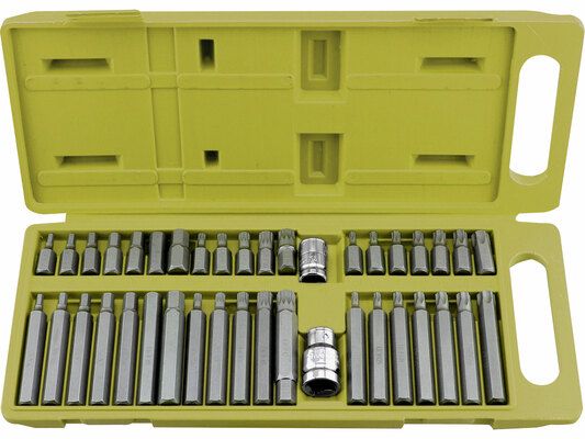 Hroty HEX-TORX-XZN, sada 40ks, CrV EXTOL-CRAFT