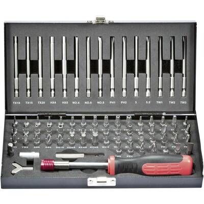 Sada bezpečnostních a speciálních bitů HT02183 820952, 75 ks TOOLCRAFT