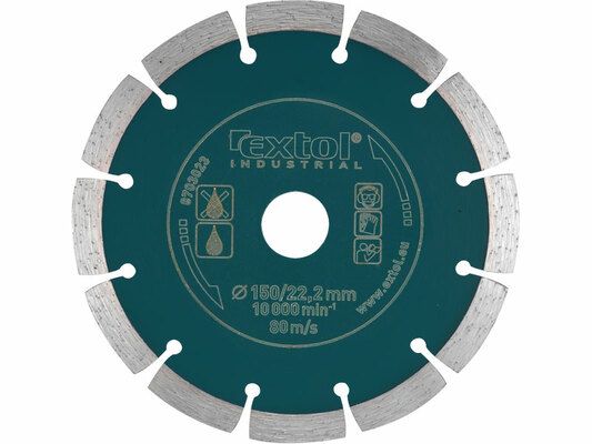 Kotouč diamantový řezný segmentový Grab Cut, 115x22,2mm, suché řezání EXTOL-INDUSTRIAL