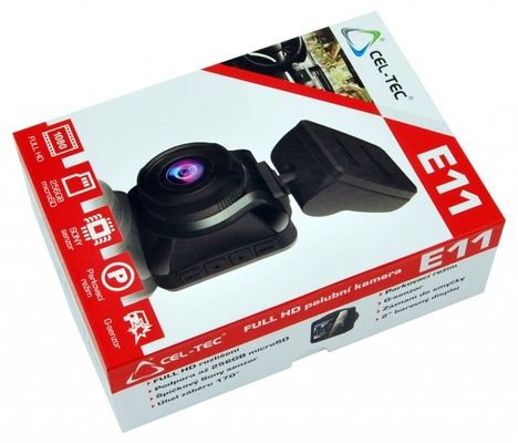 Palubní kamera do auta CEL-TEC E11, CZ menu