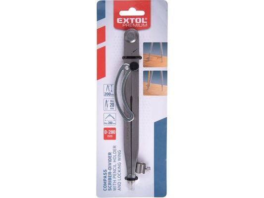 Kružidlo rýsovací/hrotové, rozsah 0-280mm EXTOL PREMIUM