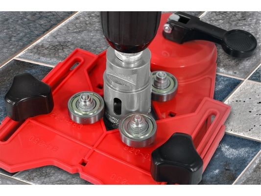 Vodící šablona na korunky a vrtáky, prac. rozsah ?4-83mm EXTOL-PREMIUM