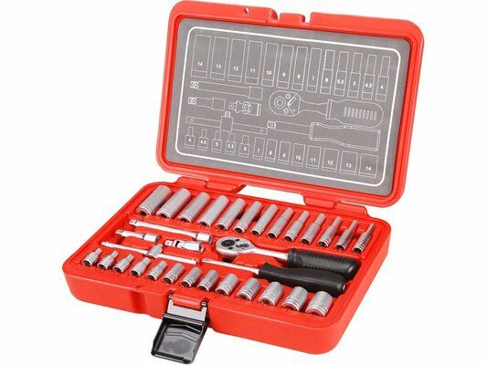 Hlavice nástrčné, sada 32ks, 1/4", CrV EXTOL-PREMIUM
