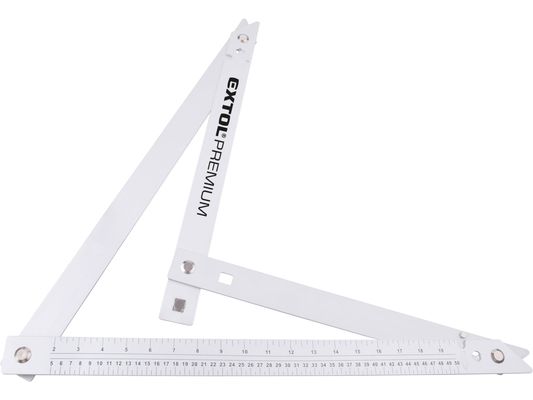 úhelník stavařský skládací, 600mm, hliníkový EXTOL-PREMIUM
