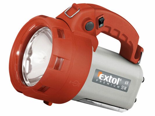 Svítilna nabíjecí halogenová s bočním světlem, 55W, EXTOL PREMIUM
