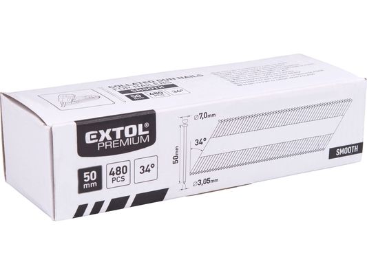 Hřebík nastřelovací, 480ks, 50mm, 3,05mm, hladký EXTOL PREMIUM