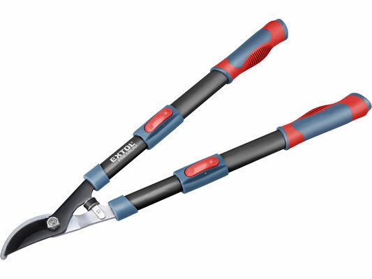 Nůžky na větve teleskopické dvousečné, 640-905mm, HCS EXTOL-PREMIUM