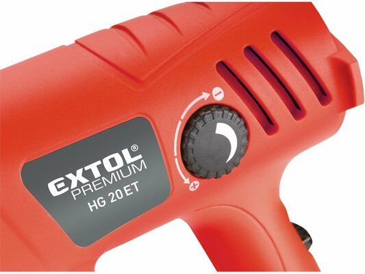 Pistole horkovzdušná, 2000W, 50 až 600°C, HG 20 ET, 8894801 EXTOL-PREMIUM