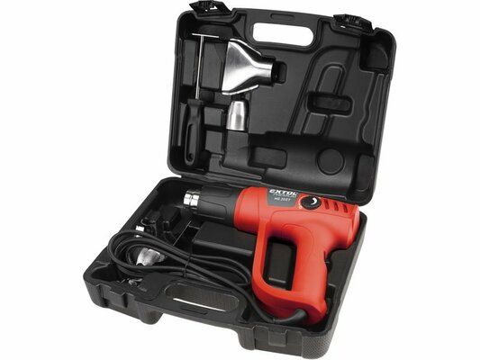 Pistole horkovzdušná, 2000W, 50 až 600°C, HG 20 ET, 8894801 EXTOL-PREMIUM