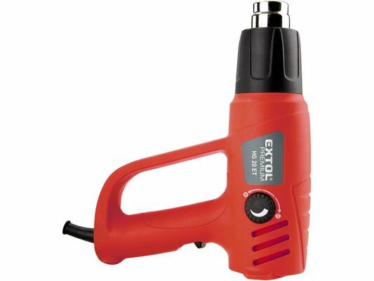 Pistole horkovzdušná, 2000W, 50 až 600°C, HG 20 ET, 8894801 EXTOL-PREMIUM
