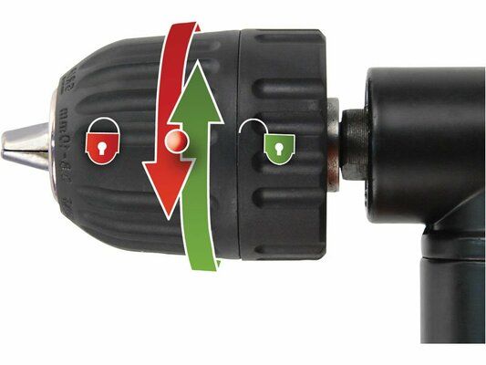 Pravoúhlý nástavec na vrtačku, kapac. sklíčidla 0,8-10mm, závit 3/8"-24UNF EXTOL-PREMIUM