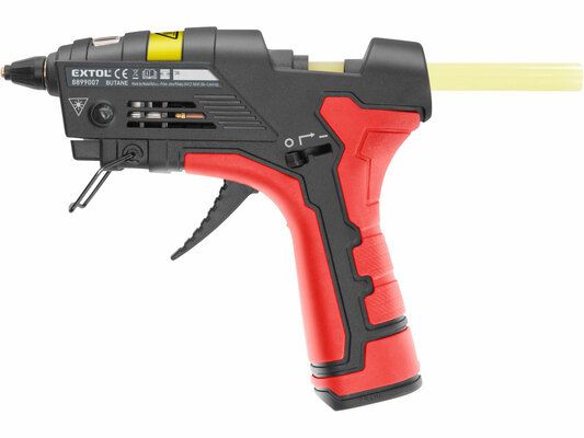 Pistole tavná lepící, na plyn do zapalovačů, Ř11mm EXTOL-PREMIUM