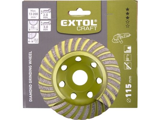 Kotouč diamantový brusný lamelový, O 115x22,2mm EXTOL CRAFT