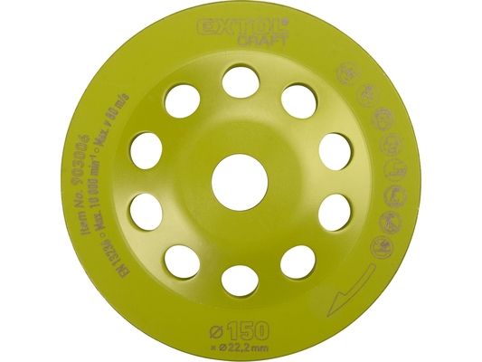 Kotouč diamantový brusný lamelový, O 150x22,2mm EXTOL CRAFT