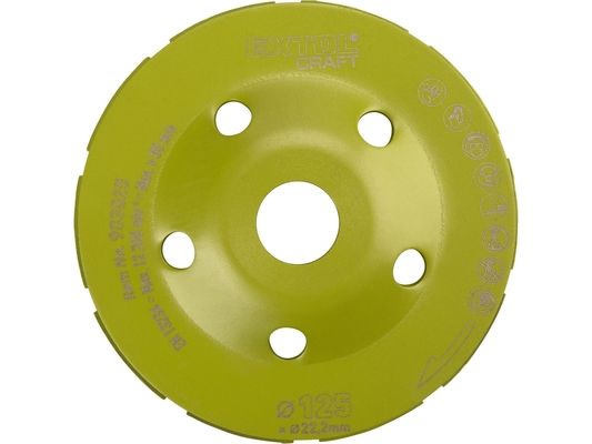 Kotouč diamantový brusný dvouřadý, O 125x22,2mm EXTOL CRAFT