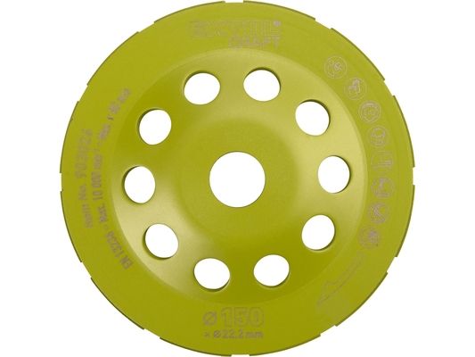 Kotouč diamantový brusný dvouřadý, O 150x22,2mm EXTOL CRAFT