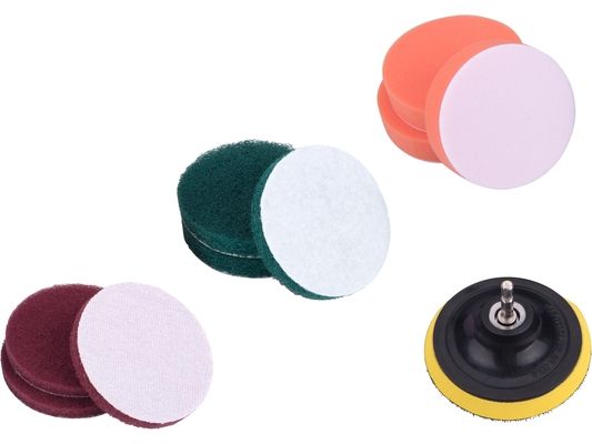 Sada čistících/leštících výseků na vrtačku 10ks, průměr 100mm, 3x3druhy EXTOL CRAFT