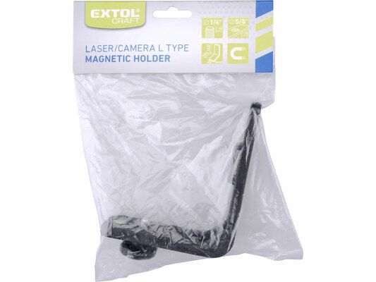 Držák L-typ magnetický na laser/kameru, 1/4" šroub EXTOL-CRAFT