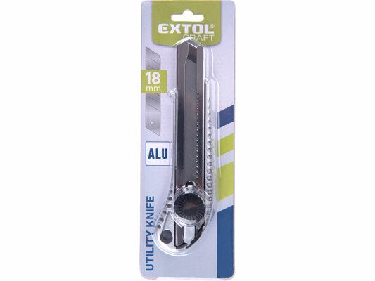 Nůž ulamovací celokovový s výstuhou, 18mm EXTOL-CRAFT