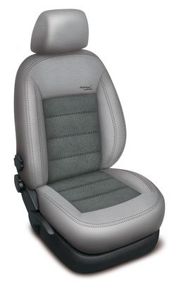 Autopotahy Škoda Octavia I, AUTHENTIC VELVET, dělená, zadní loketní opěrka, šedé SIXTOL