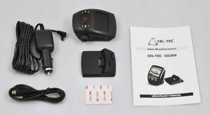 Palubní kamera Cel-Tec CD 30X GPS, CZ menu