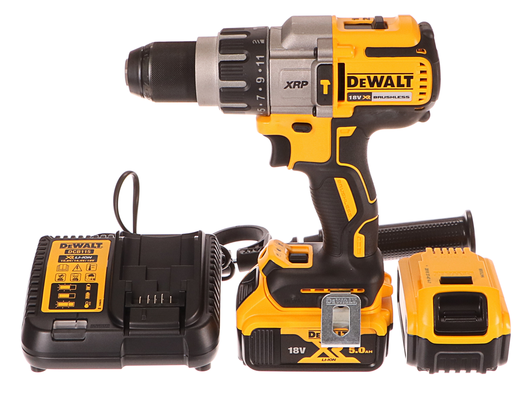 Příklepová vrtačka aku, 2x5.0Ah, 18V XRP Li-Ion, bezuhlíková, DeWALT