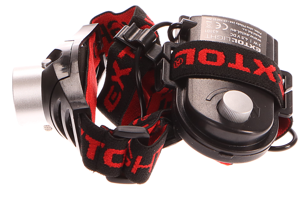 Čelovka 3W CREE XPE s regulací, svítivost 120lm, dosvit 100m, funkce ZOOM, 2módy světla EXTOL-LIGHT