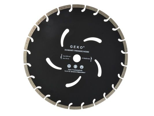 Kotouč diamantový řezný segmentový, 350x10x25,4mm GEKO