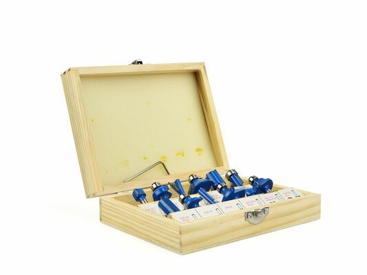 Frézy tvarové do dřeva 12 ks, 6 mm GEKO
