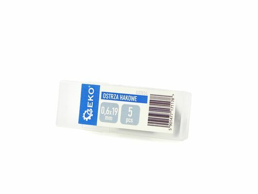 Sada hákových čepelí 0,6mm x 19mm, 5ks GEKO