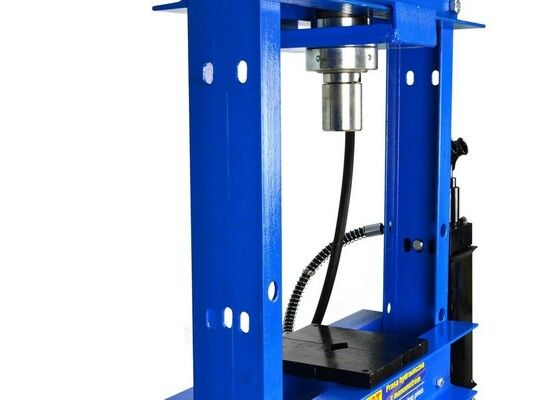 Hydraulický lis s manometrem 20t, dvoustupňové čerpadlo GEKO