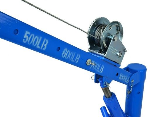 Hydraulický zdvihací jeřáb s navijákem s nosností 450kg - bez krabice GEKO