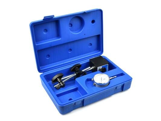 Magnetický stojan, stativ + úchylkoměr 0-10/0.01mm GEKO