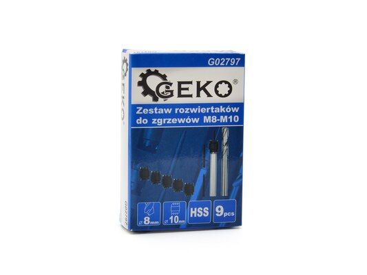 Sada fréz pro odvrtání bodových svárů M8-M10, 9ks GEKO