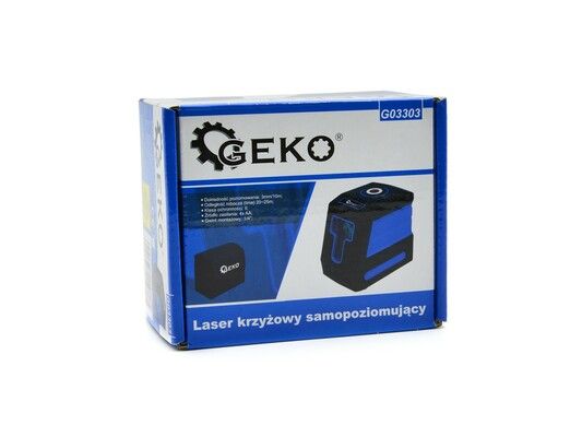 Laser křížový samonivelační, bateriový GEKO