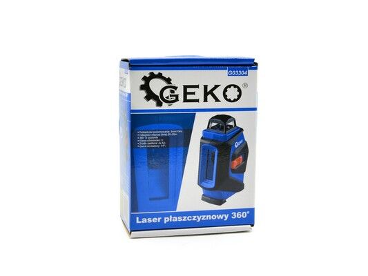 Laser liniový, 360°, bateriový GEKO
