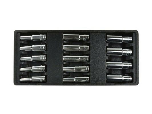 Vložka do zásuvky - sada dlouhé hlavice 1/2" 8-21mm CRV GEKO