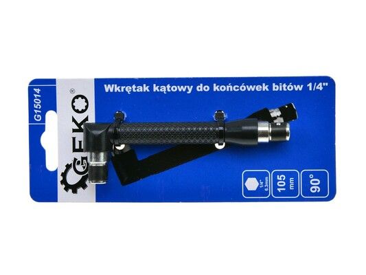 Úhlový adaptér pro vrtáky 1/4" GEKO