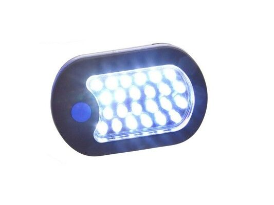 Montážní lampa 24 + 3 LED, háček GEKO